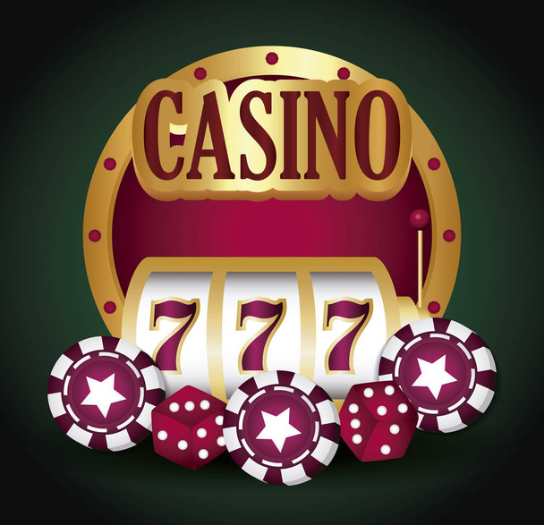 jackpot and casino design - Vector, Image