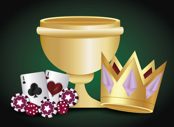 iconos relacionados con casino
 - Vector, imagen
