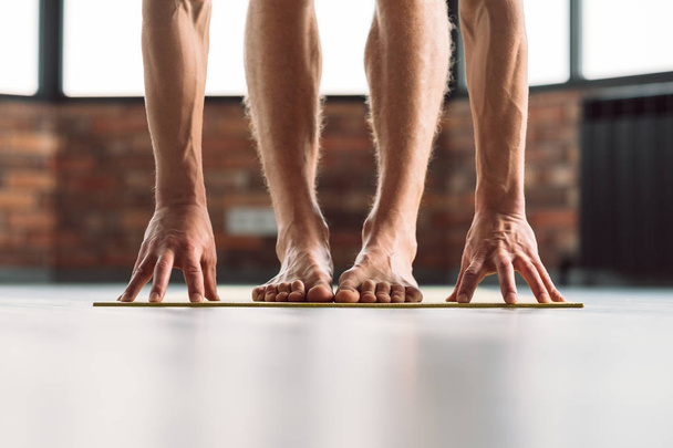 sport fitness gym training body health feet mat - Valokuva, kuva