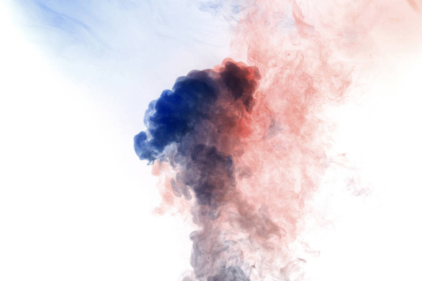 Colorful smoke on white background - Foto, Imagen