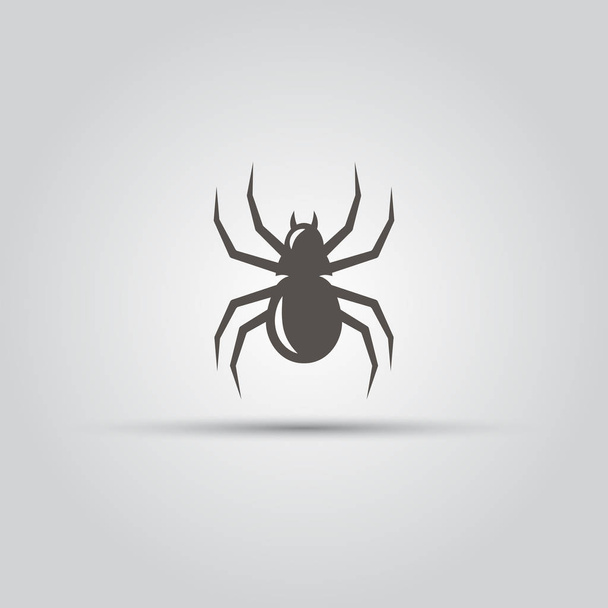 Spider isolated vector icon - Vector, imagen