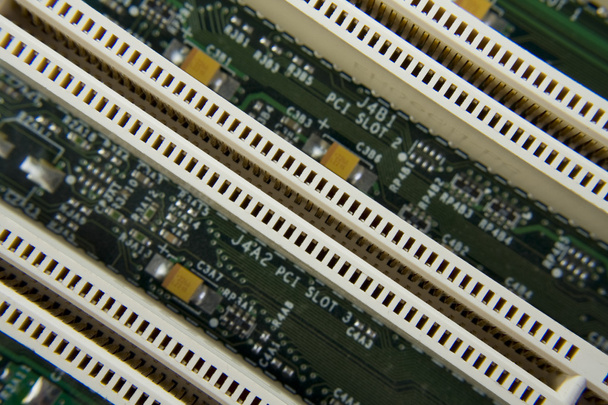コンピューターのマザーボードの回路 - 写真・画像