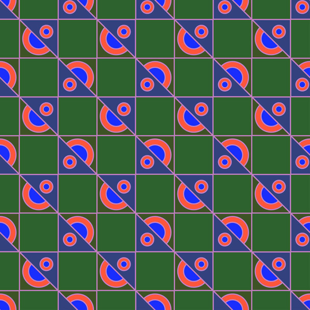 Patrón geométrico multicolor tradicional sin costura, ilustración vectorial
 - Vector, imagen