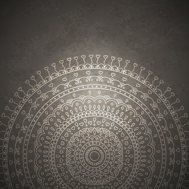 Vintage Mandala Ornament Hintergrund - Vektor, Bild