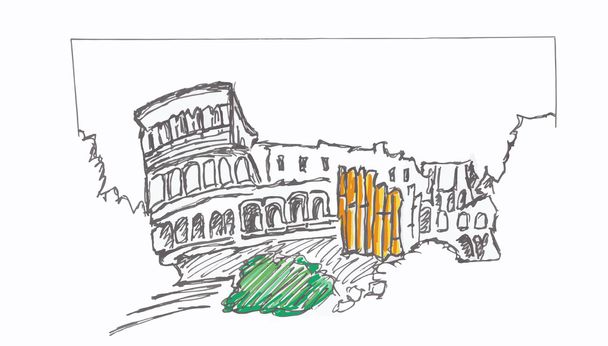 Colosseum - Vector, afbeelding