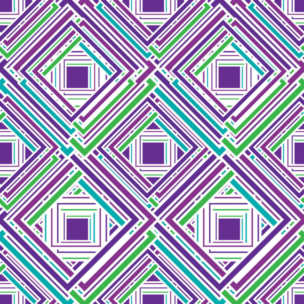 Многоцветный геометрический бесшовный ромбический узор
. - Вектор,изображение