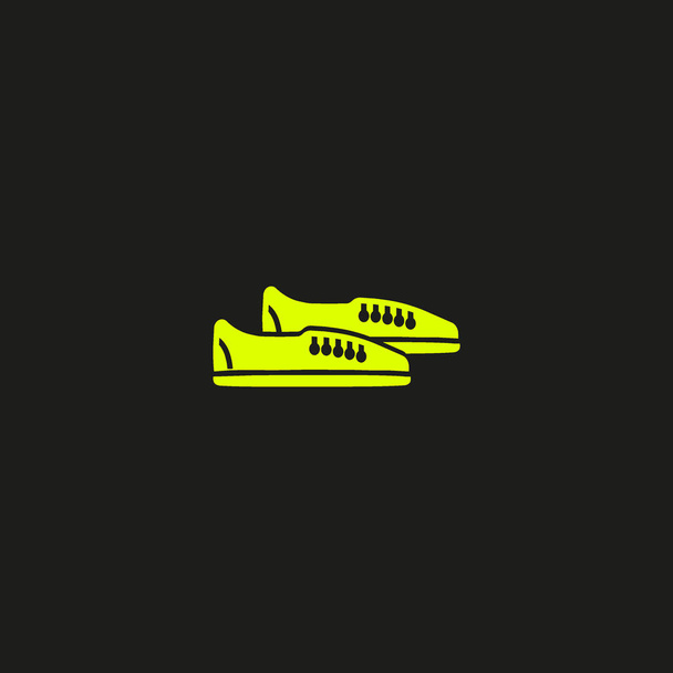sneakers flat style icon, vector illustration   - Вектор, зображення