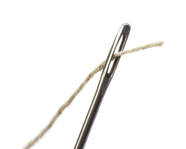 Needle with thread isolated - Fotografie, Obrázek