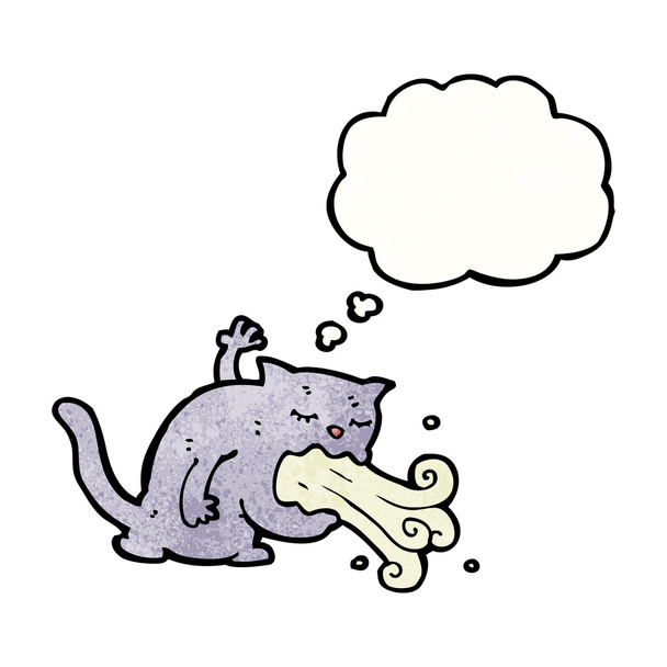 Burping cat - Vector, Image