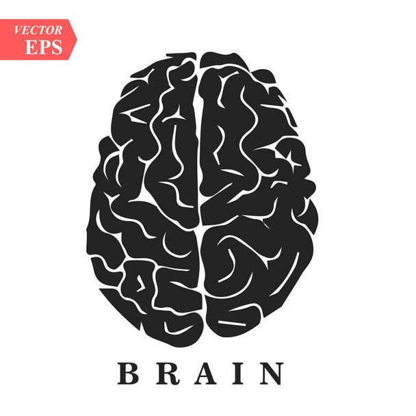 Mozek, mysl nebo inteligenci ploché ikony pro aplikace a weby eps 10 - Vektor, obrázek