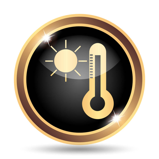 Sonne und Thermometer - Foto, Bild