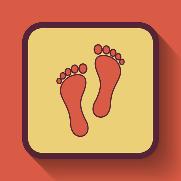 Foot print icon - Photo, image