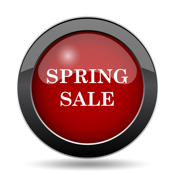 Ícone de venda primavera. Botão de Internet no fundo branco
 - Foto, Imagem