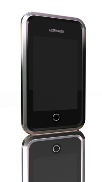 смартфон на белом
 - Фото, изображение