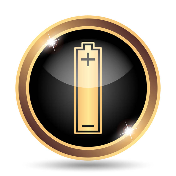 Battery icon. Internet button on white background - Photo, Image