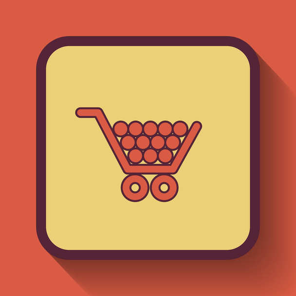 Alışveriş arabası simgesi - Fotoğraf, Görsel