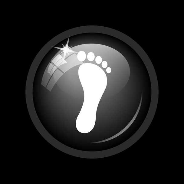 voet afdrukken pictogram - Foto, afbeelding