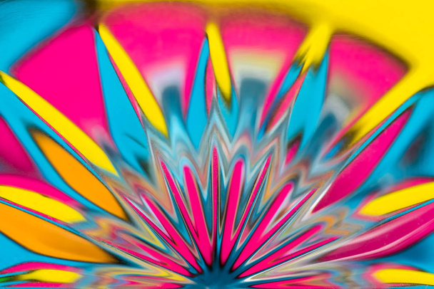Uzávěr lahvičky skla, barevné pozadí - Fotografie, Obrázek