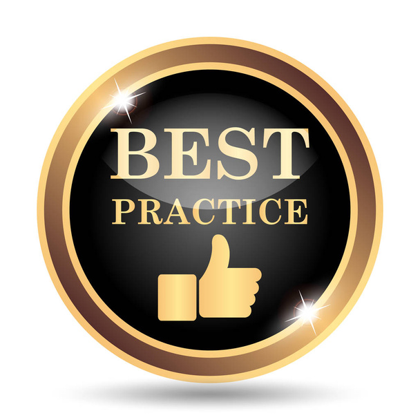 Best practice icon. Internet button on white background - Photo, Image