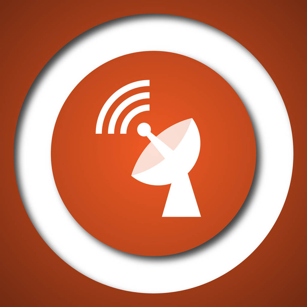 Wireless antenna icon. Internet button on white background. - Photo, Image