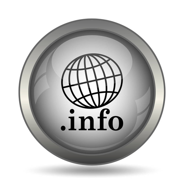 .Icono de información, botón del sitio web negro sobre fondo blanco
 - Foto, imagen