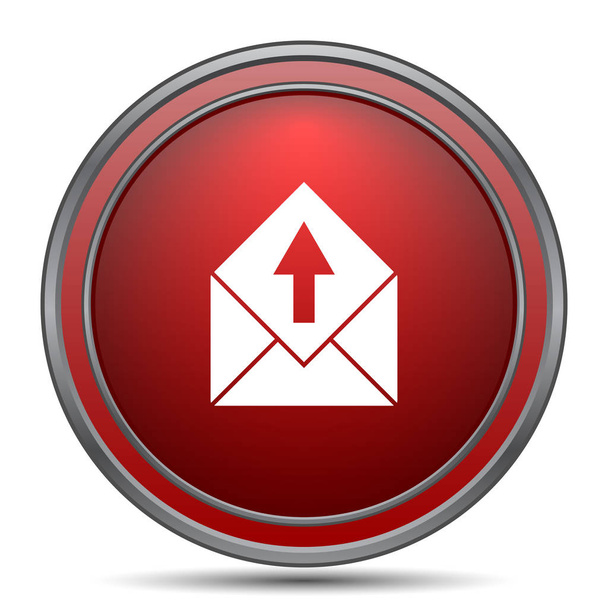 Enviar icono de correo electrónico. Botón de Internet sobre fondo blanco
 - Foto, Imagen