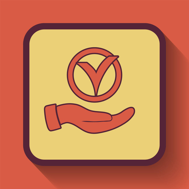 Tuck with hand icon
 - Фото, изображение