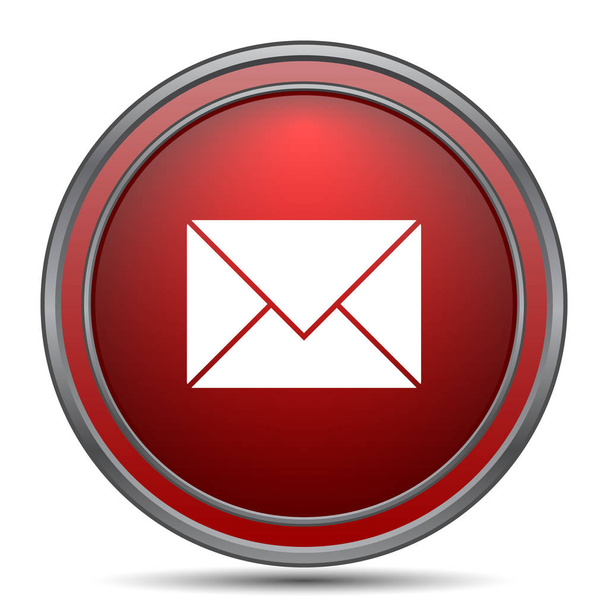 Icono de correo electrónico. Botón de Internet sobre fondo blanco
 - Foto, Imagen