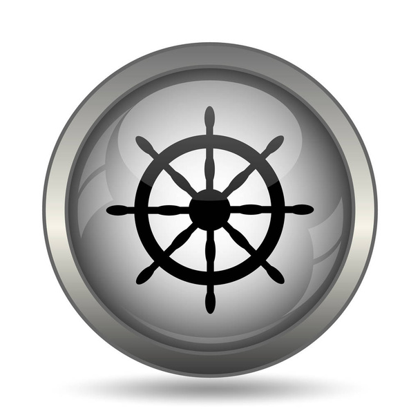 Nautical wheel icon - Photo, Image