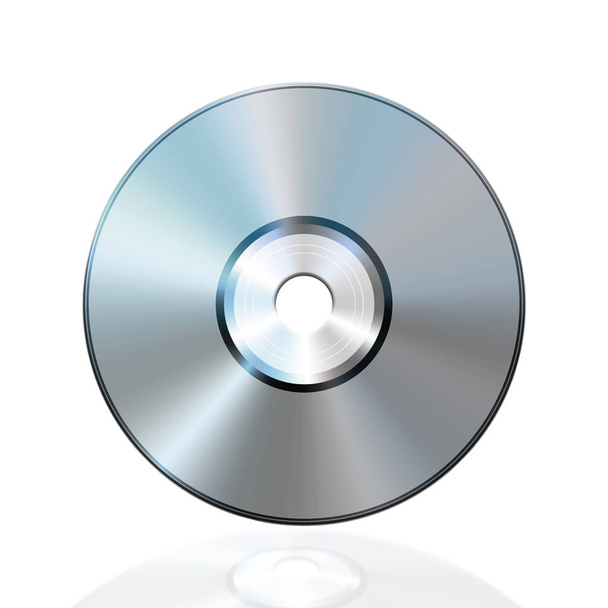 disco compacto aislado sobre fondo blanco - Foto, imagen