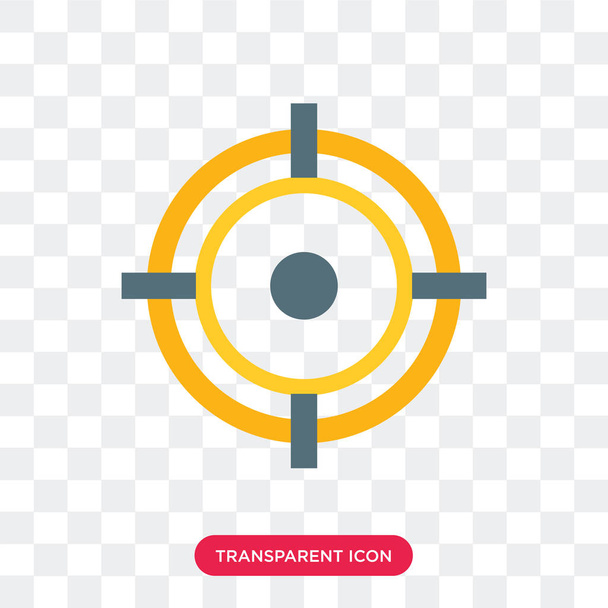 Pictogram van de vector van doel geïsoleerd op transparante achtergrond, doel logo des - Vector, afbeelding