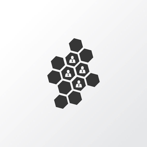 Simbolo icona a nido d'ape della squadra. Elemento di cera d'api isolato di qualità premium in stile trendy
. - Foto, immagini