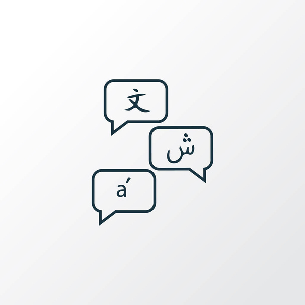 Languages icon line symbol. Premium quality isolated translation element in trendy style. - Photo, Image