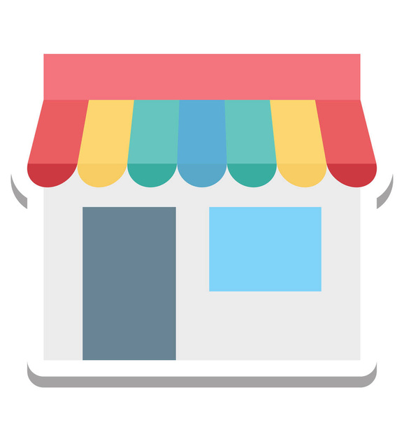 Магазин, Векторная икона интернет-покупок
 - Вектор,изображение