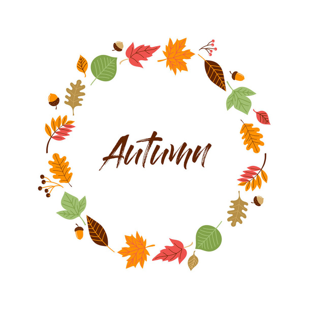 Fall, Autumn season illustration, background - Vector, Image