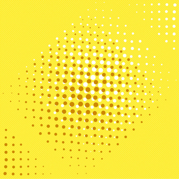 Pop art background. Yellow, brown and orange. Raster square. - Photo, Image