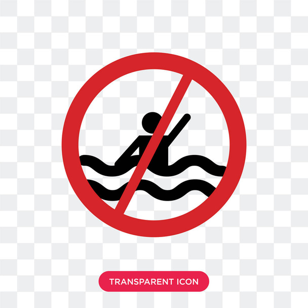 Ningún icono vectorial de natación aislado sobre fondo transparente, No s
 - Vector, Imagen