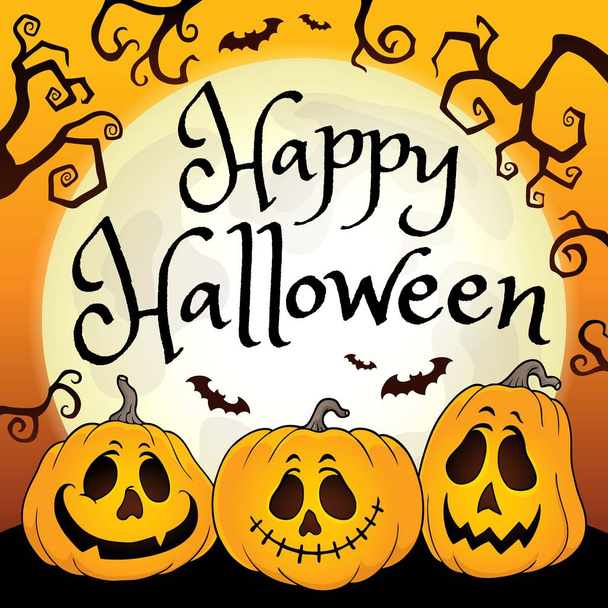 Happy Halloween composition image 2 - eps10 vector illustration. - Διάνυσμα, εικόνα