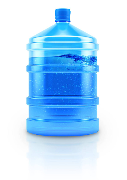 Big bottle of drinking water isolated on a white background with clipping path - Valokuva, kuva