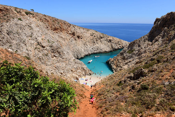 Seitanin ranta Kreetan saarella, Kreikka
 - Valokuva, kuva