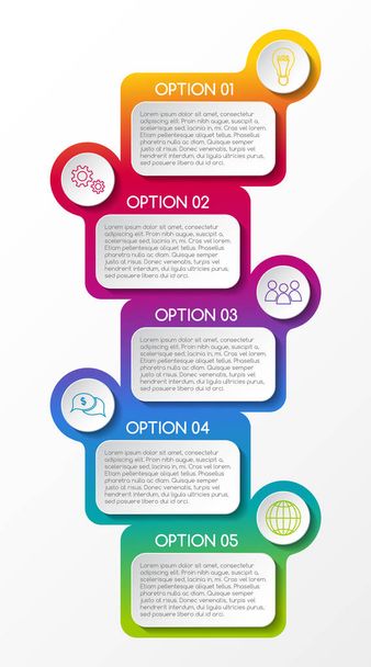Concept of business infographic template. Vector. - Vector, Image