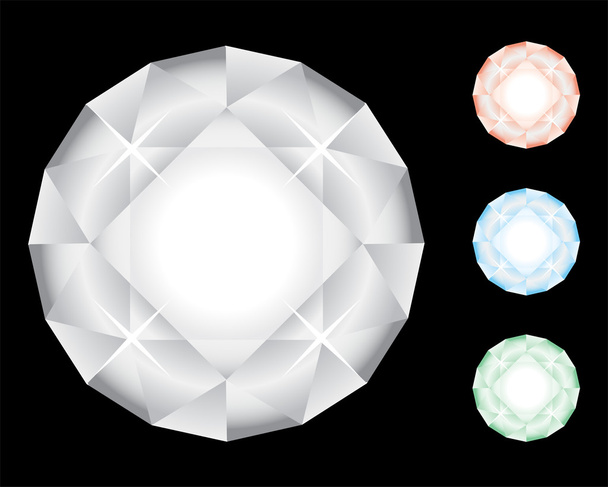 Set of diamonds - Vector, Image