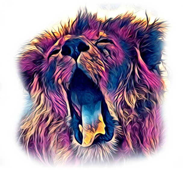 Lion umění ilustrace, kresba - Fotografie, Obrázek