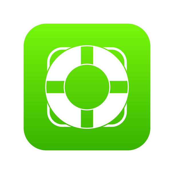 Lifeline icon digital green - Вектор,изображение