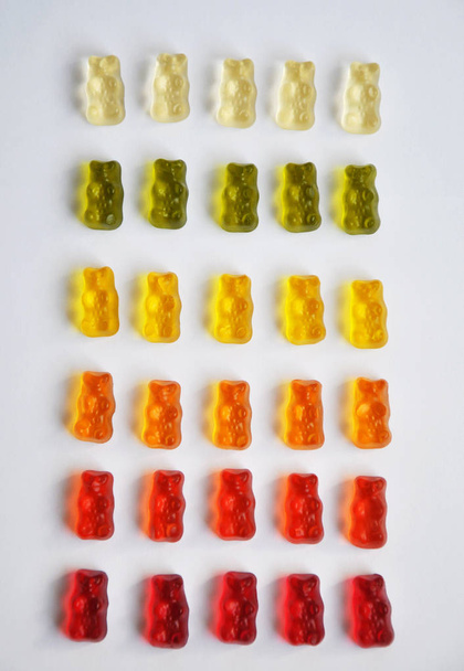 bright colorful sweet jelly bears  - Foto, afbeelding