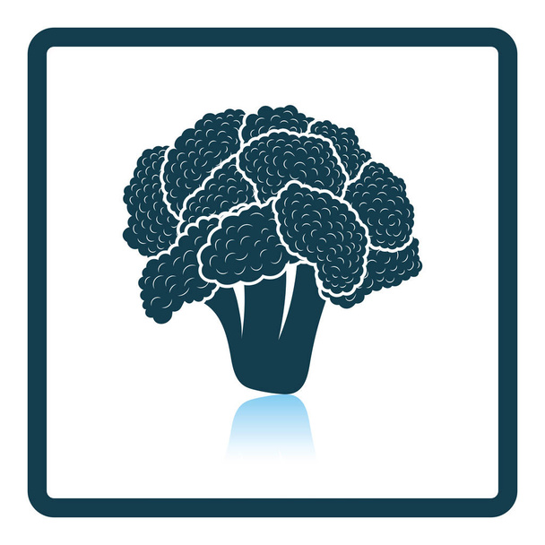 Cauliflower icon. Shadow reflection design. Vector illustration. - Vector, Image