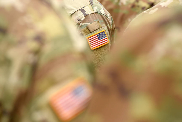 US army uniform patch flag. US Army - Фото, изображение
