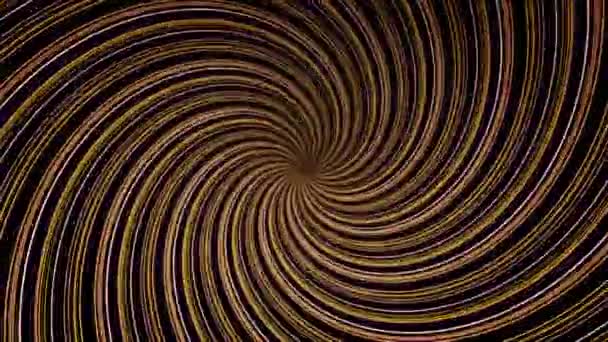 Abstract spiral rotating and twisting lines, computer generated background, 3D rendering background. Rotating luminous spiral lines - Footage, Video