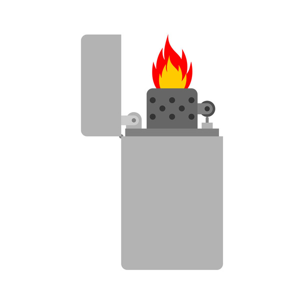 Gasolina más ligera aislada. ilustración del vector encendedor de cigarrillos. encendedor de cigarros
 - Vector, Imagen