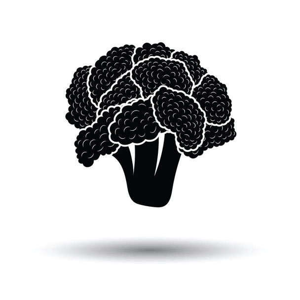Cauliflower icon. White background with shadow design. Vector illustration. - Vector, Image